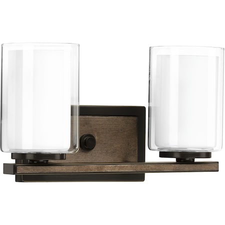 Progress Lighting Mast Collection Two-Light Bath & Vanity P300216-020